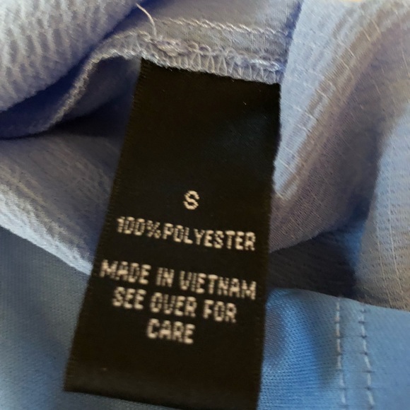 Light Blue Flattering  3/4 length Sleeve Blouse - Picture 4 of 5